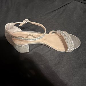 Size 8.5M silver dress shoes.